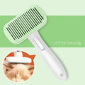 Automatic pet hair removal comb for dogs and cats with one-click button