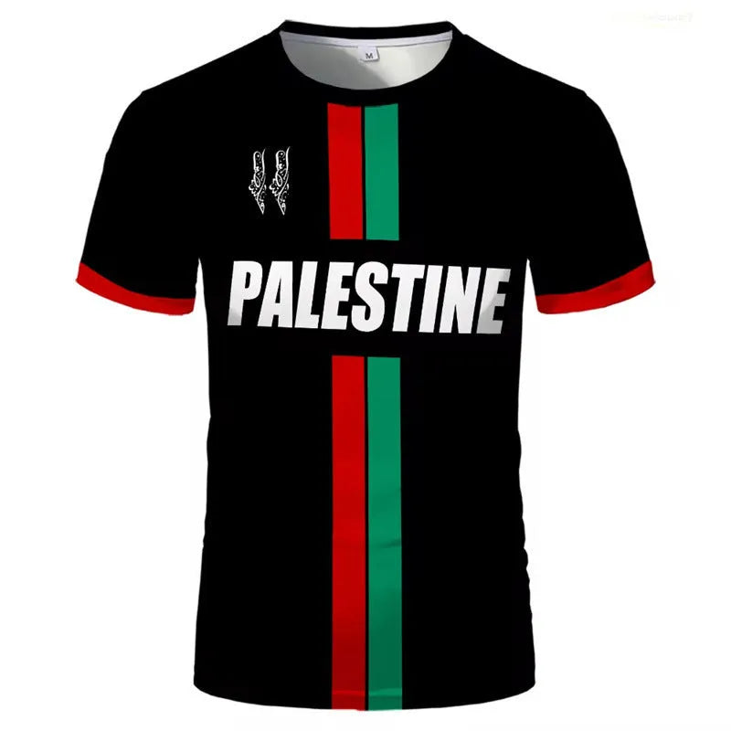 3D printed football T-shirt with raised graphic design in black or white colour options