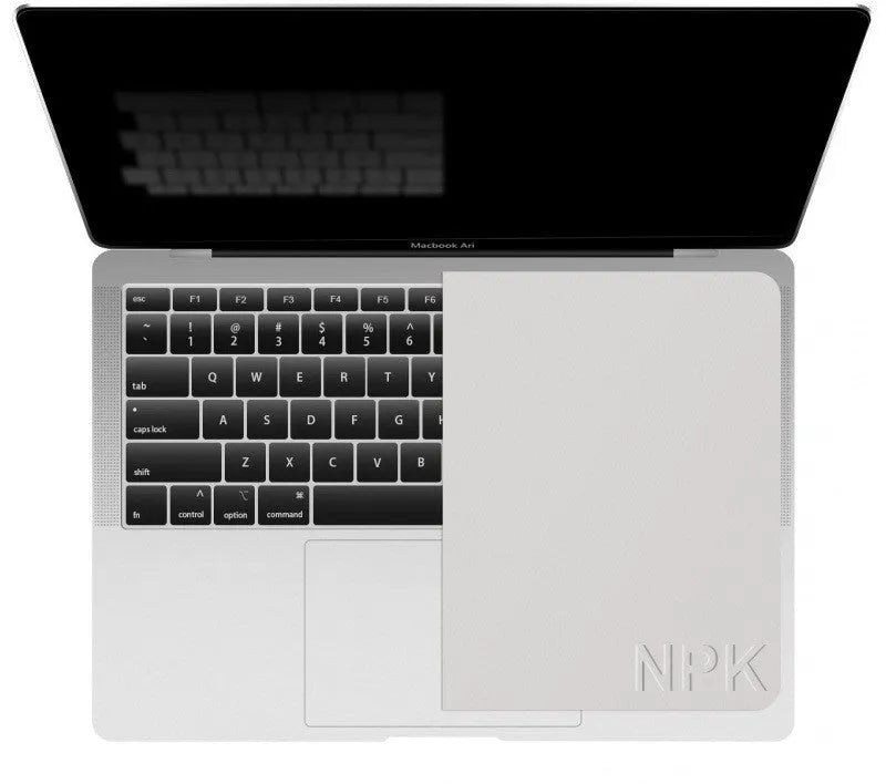 Gray keyboard dust cloth covering a laptop keyboard, universal size