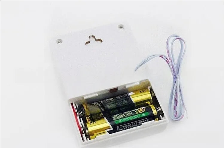 White wired battery-mounted dingdong doorbell with compact 87mm size