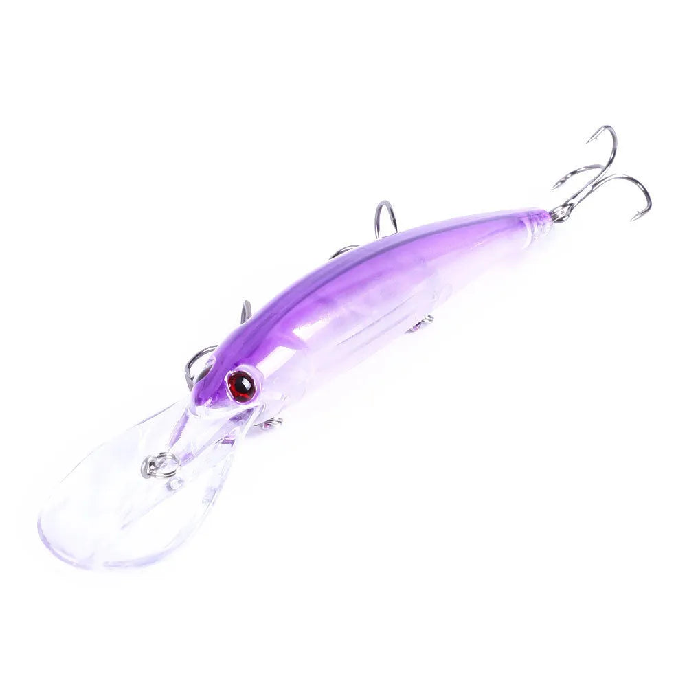Biomimetic plastic fishing bait lure 16.5cm 21g with hook, MI124 series in multiple colours