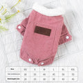 Grey lambswool winter vest for a dog, showing the wool lining and simple vest design.