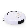 Floor sweeping robot vacuum cleaner in black, blue, or white colour options