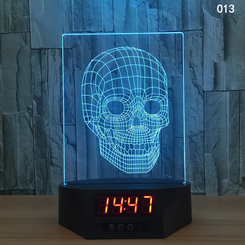 Blue dolphin 3D night light with LED glow on wireless charging base