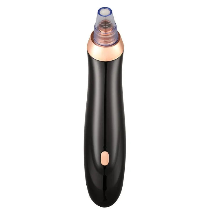 Electric blackhead remover device with five nozzle attachments for pore cleaning
