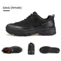 Men's low-top mountain climbing shoes with lace-up front and non-slip rubber outsole
