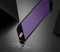 Black and white tempered glass screen protectors for iPhone with 3D carbon fibre soft edges.