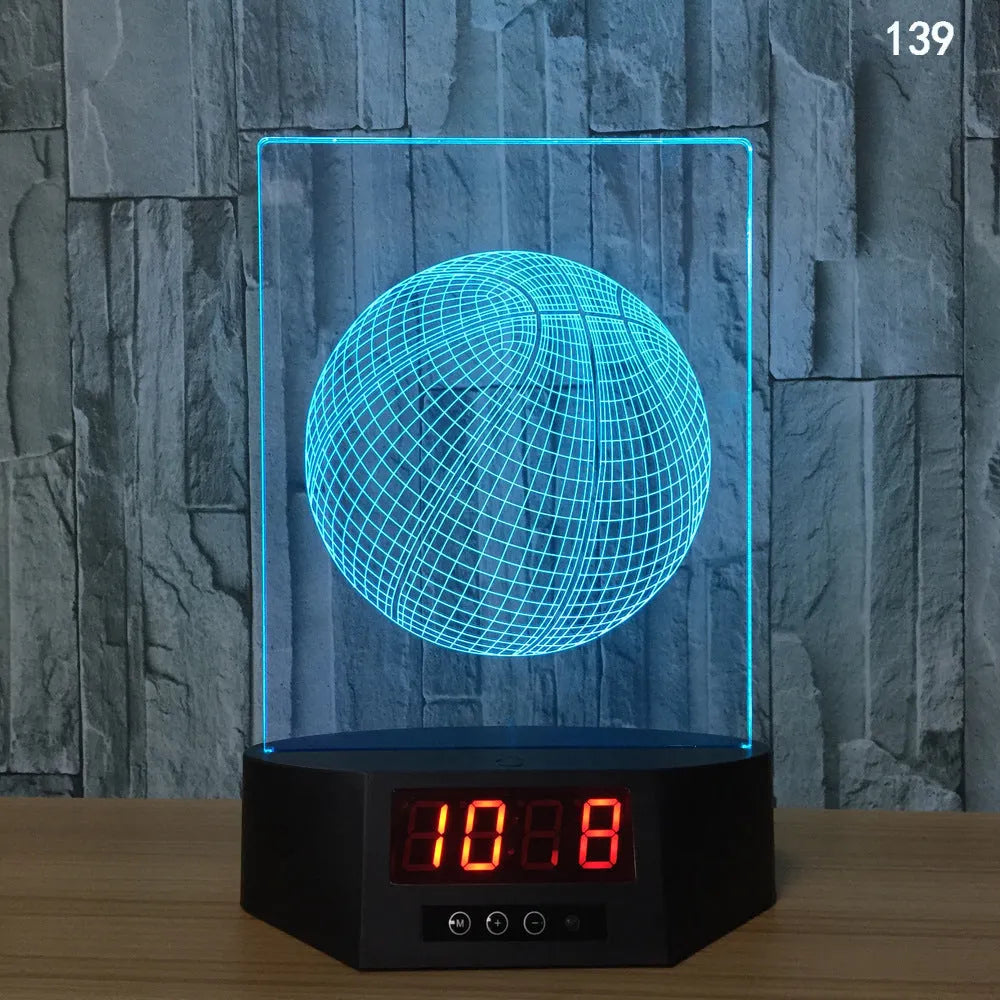Blue dolphin 3D night light with LED glow on wireless charging base