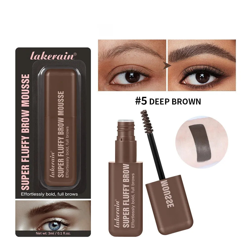 Eyebrow cream mousse for three-dimensional shaping in six colour options