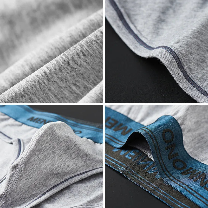 Men's low waist cotton briefs in a two-tone colour on a size guide