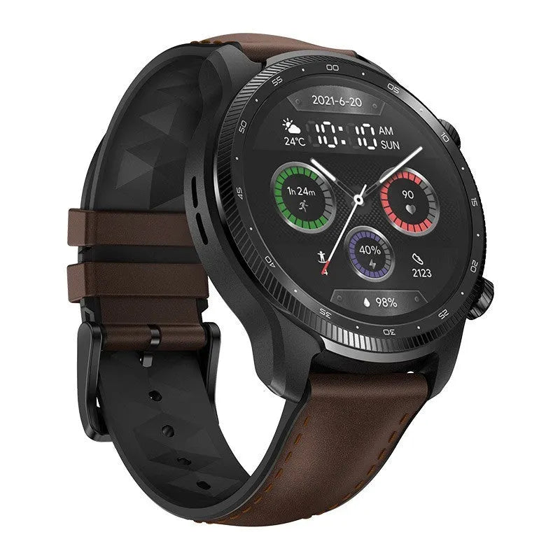 Ticwatch Pro X smart watch with 47mm case, 1.39-inch display, and independent 4G calling capability