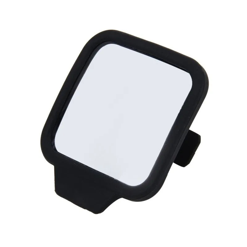 Car interior rear view mirror, plastic and glass, 7 x 6.5 x 1 cm, 50 g, for car van truck