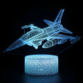Cartoon airplane shaped wall night light with acrylic panel and touch switch.