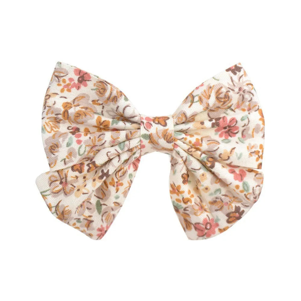 Handmade duckbill hair clip bowknot design children European American style individually packed