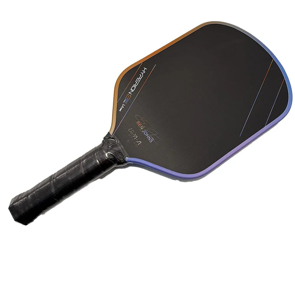Colour matte pickleball racket with T700 carbon fibre face and honeycomb core construction.