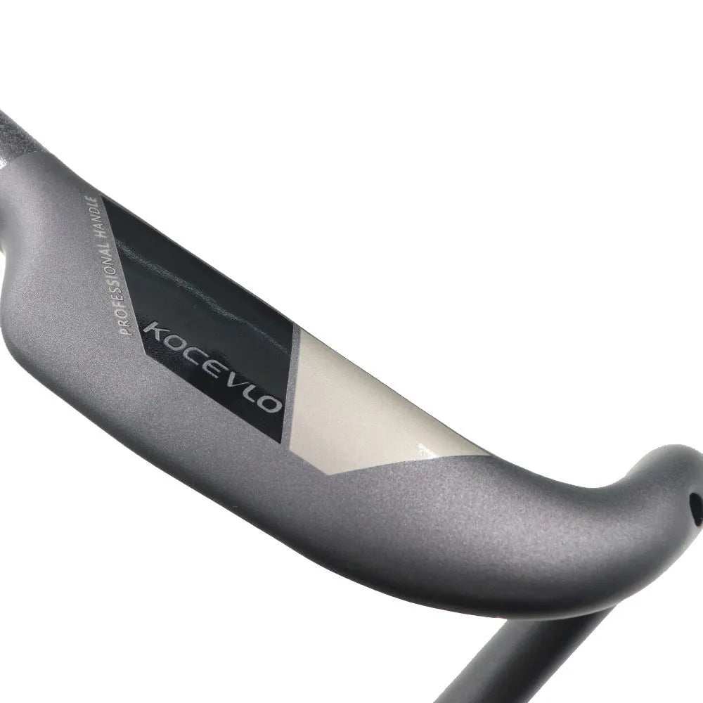 Wei Bike carbon fibre road handlebar with 38 degree bend in matt black finish