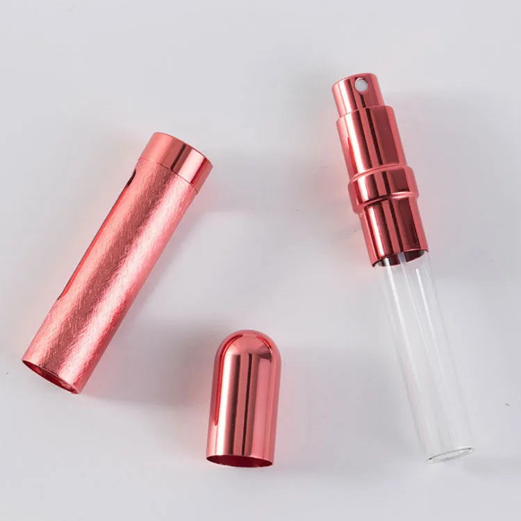 12ml aluminium travel perfume atomiser with glass liner in assorted colours