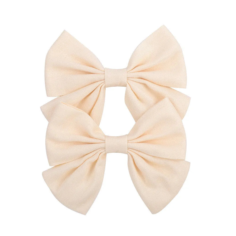 Handmade duckbill hair clip bowknot design children European American style individually packed