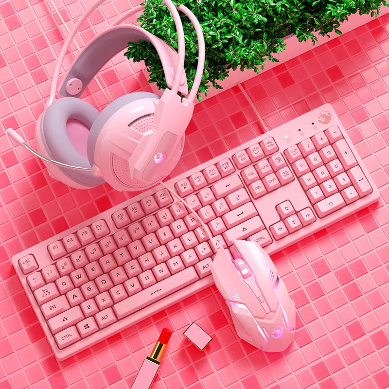 104-key USB wired membrane keyboard and mouse combo with 1.8m cable and waterproof keyboard