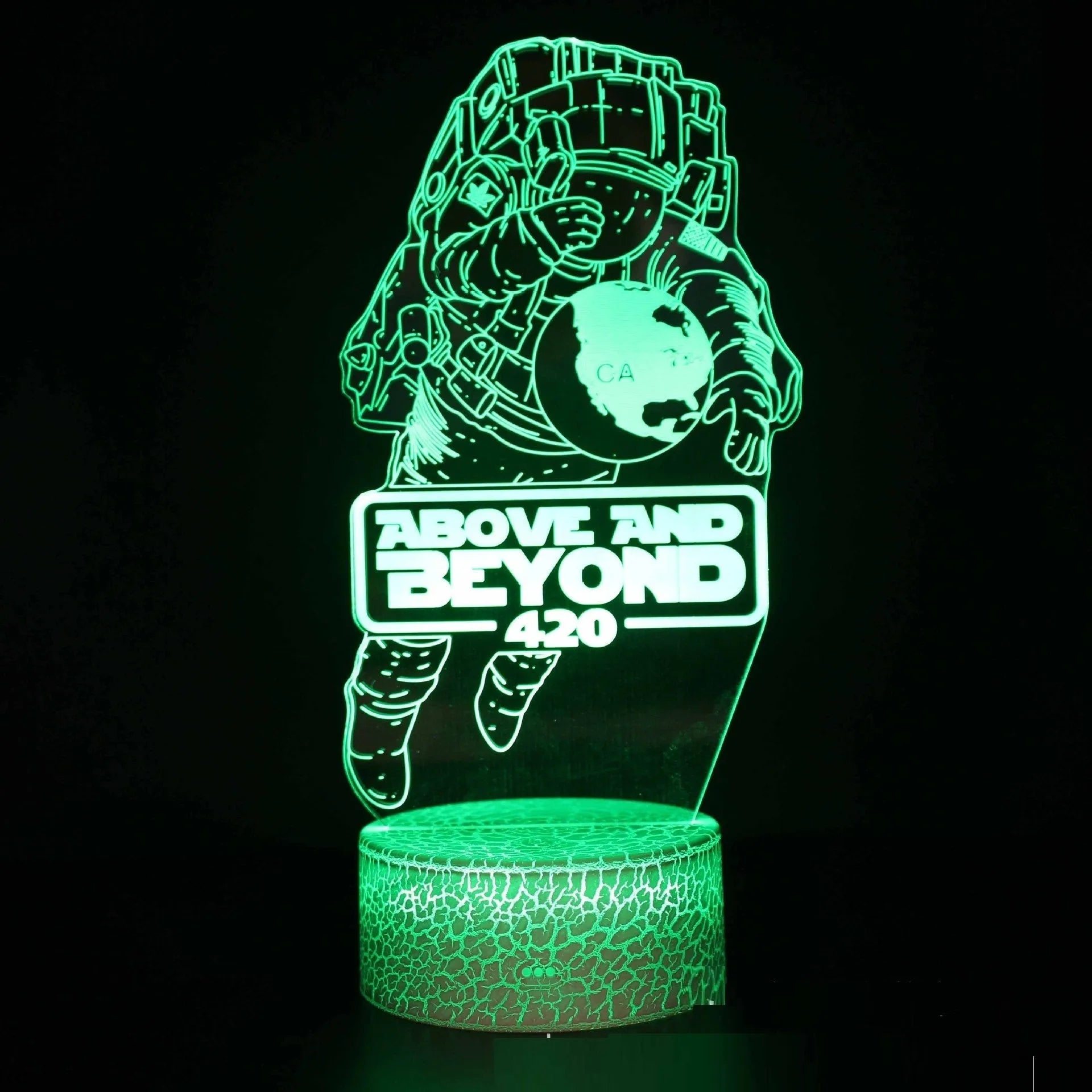 Fighter Series colourful creative 3D small night lamp with USB power and touch control for bedroom use
