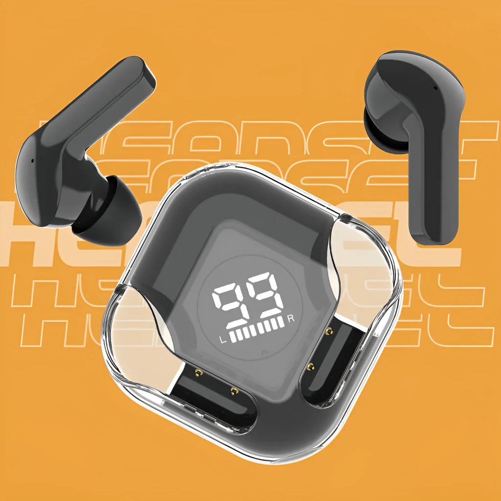 TWS wireless Bluetooth headset with in-ear design shown in multiple colour options
