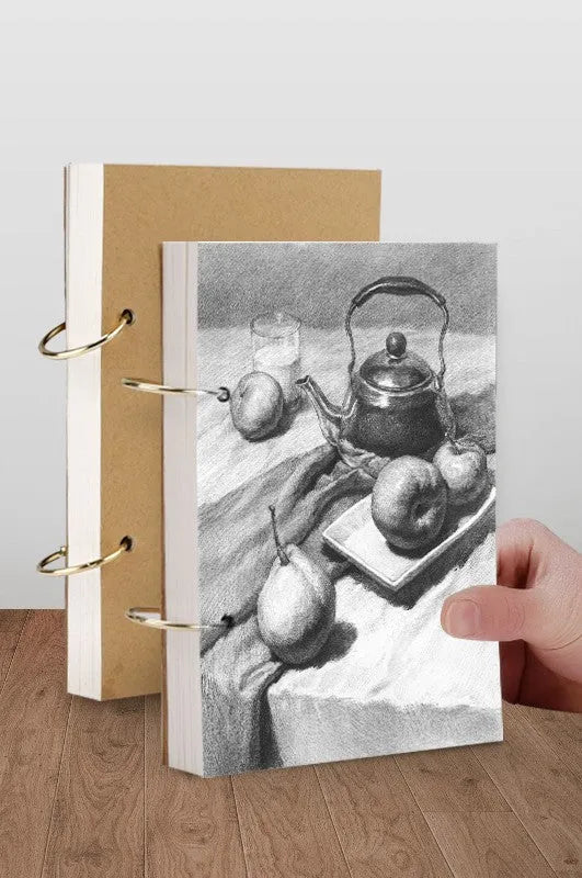 Thickened 8K sketchbook with marker, watercolour, linen and black card surface options in A4 A5 16K 24K 32K