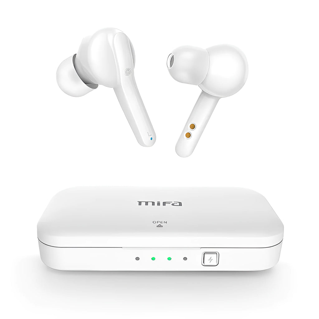 Black TWS wireless Bluetooth earbuds with IPX5 waterproof rating