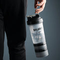 Fitness shake cup 500ML plastic leak-proof design for protein shakes portable gym use