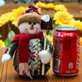 Flannel Christmas decorations in Santa, elk and snowman styles, 18 x 13cm, red green white