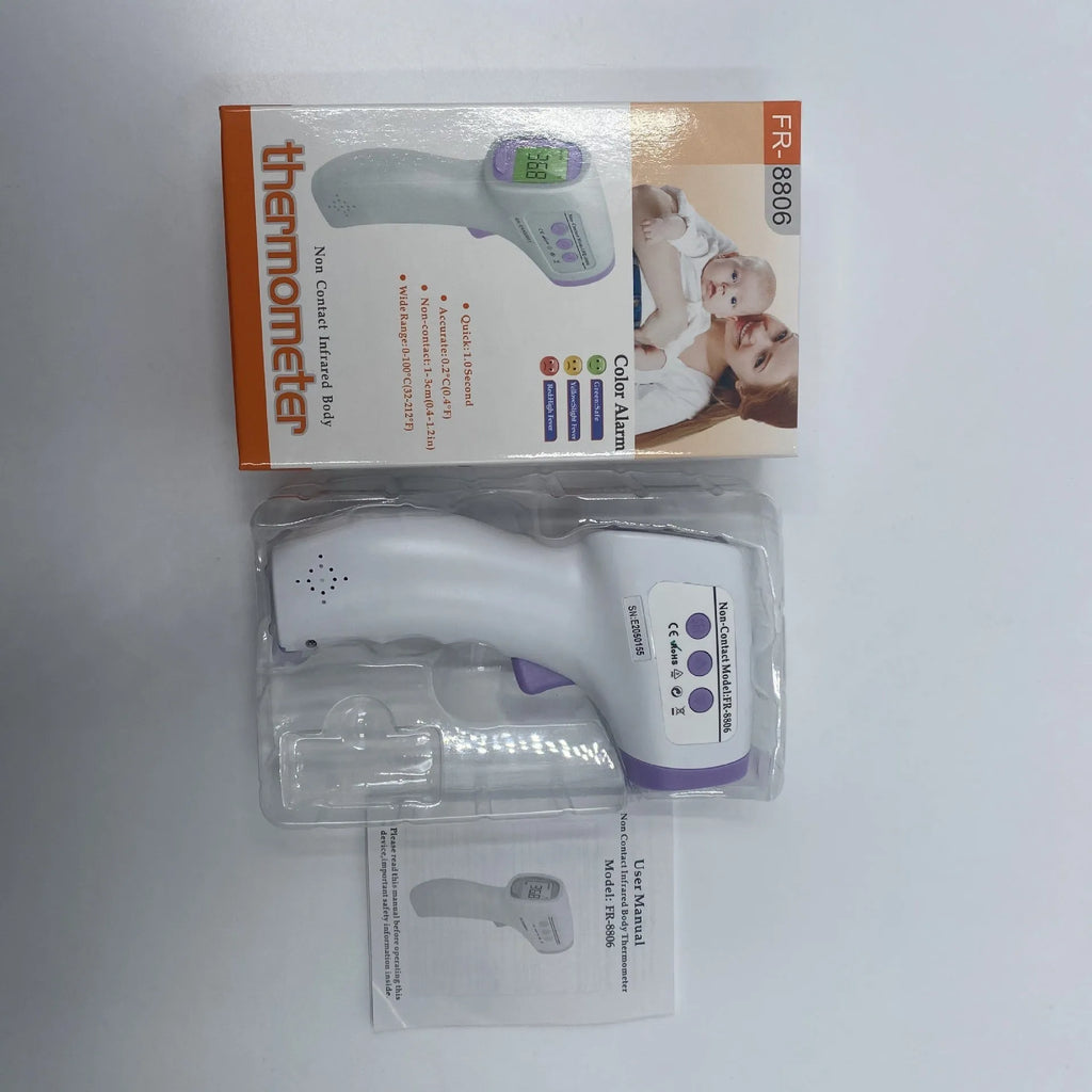 White digital non-contact thermometer for general temperature measurement