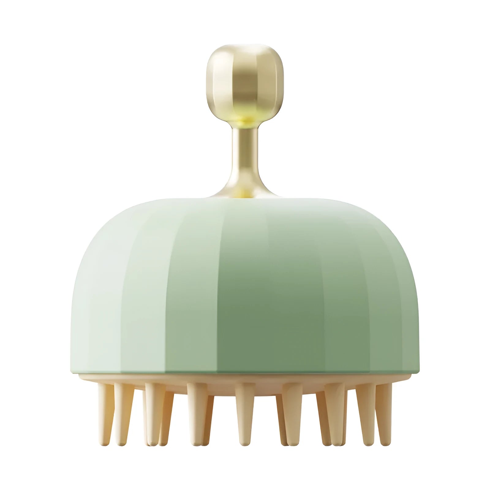 Green pink or white plastic pet bath massage brush with drainage holes and massage nodules, 95mm size.