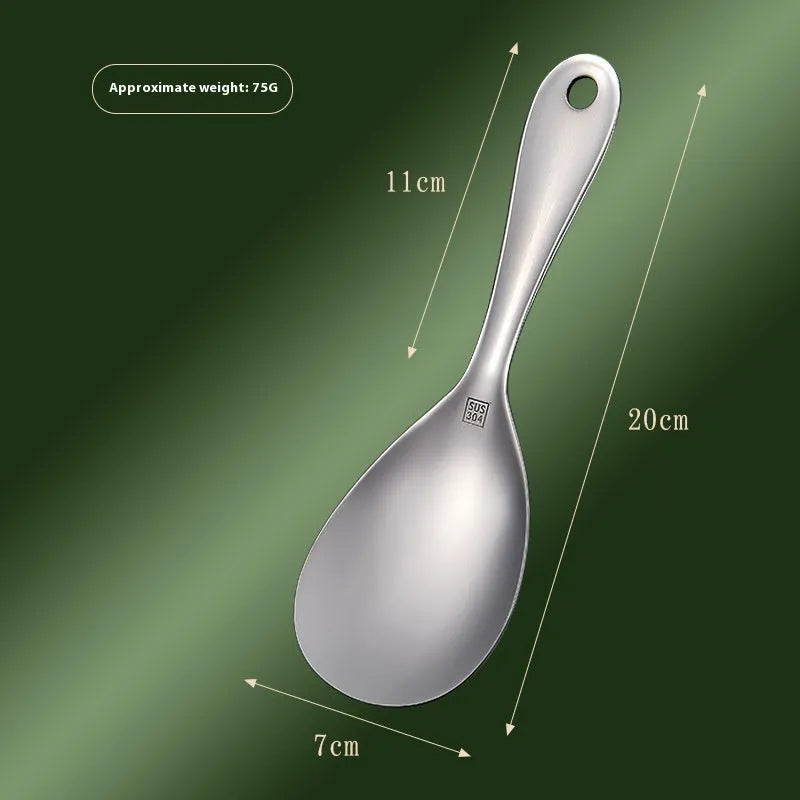 A solid colour 304 stainless steel meal spoon for adults, shown against a plain background.