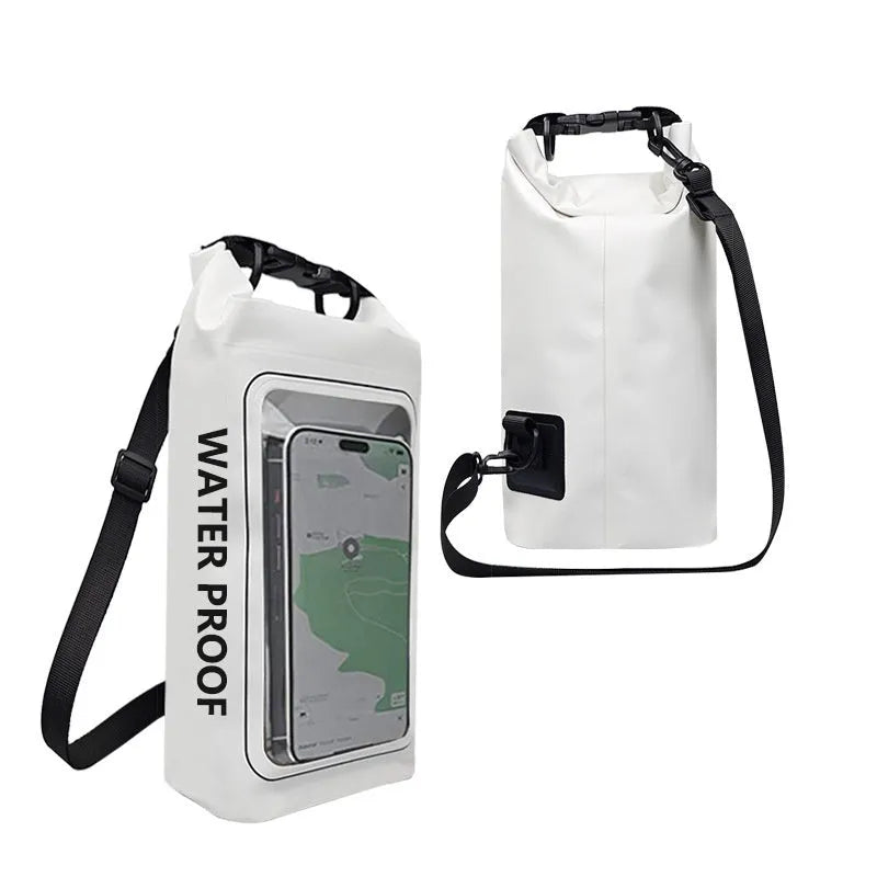 500D PVC mesh waterproof crossbody bag shown in selected colour, suitable for swimming and outdoor sports.