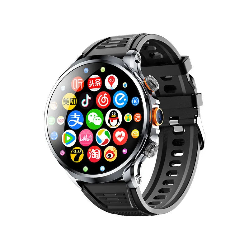 H18 round screen smart watch with IPS display and touch button, shown in black, silver, brown, leather, or steel finish