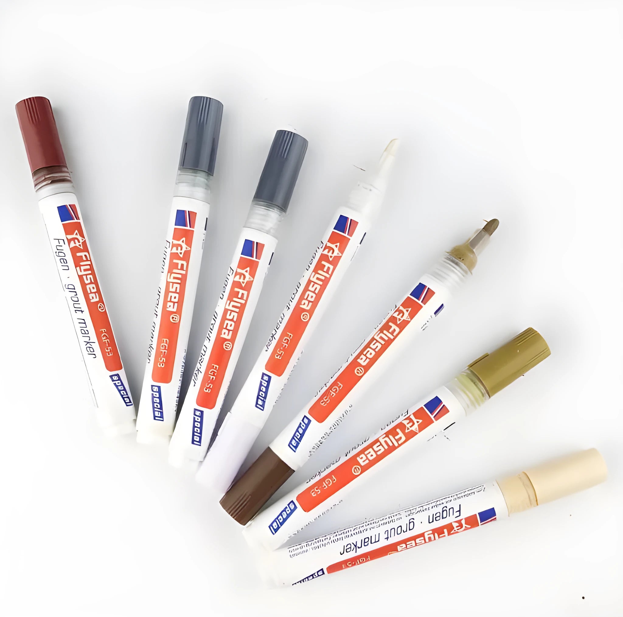 Tile gap grout coating marker pen with colour options for ceramic floor and wall crevice repair