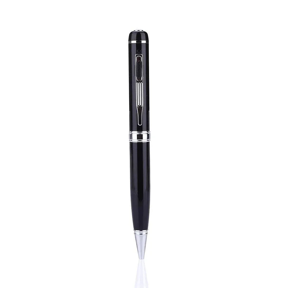 Black USB digital voice recorder pen design with 5-10 metre microphone range
