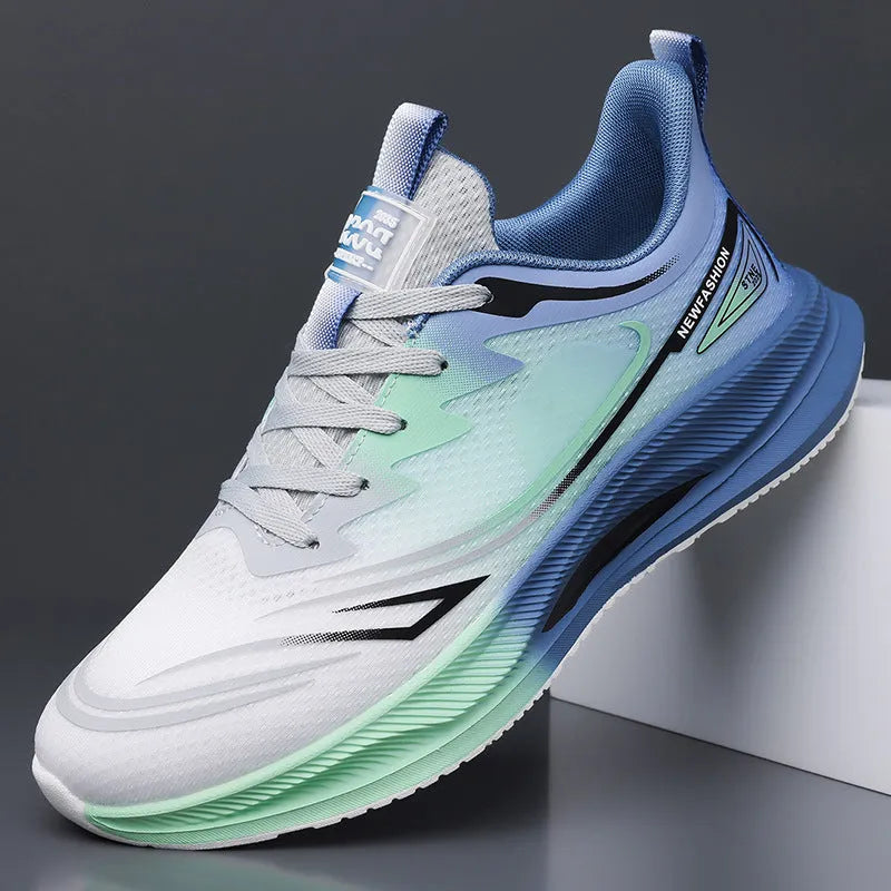 Men's low-top casual sneakers with mesh upper and rubber sole in multiple colour options