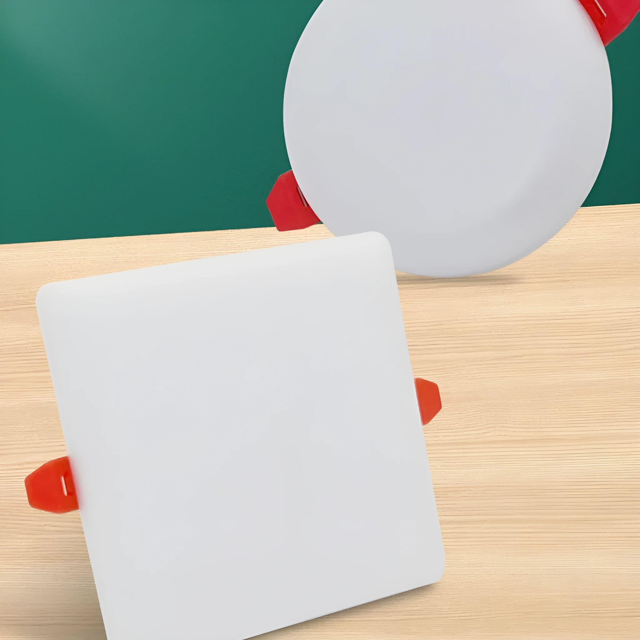Ultra-thin aluminium LED panel ceiling light with adjustable mounting holes in circle and square shape options