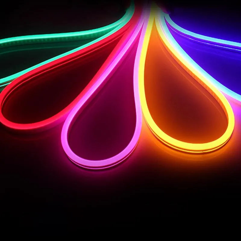 LED12V flexible silicone neon strip lighting 120 LEDs per metre on roll