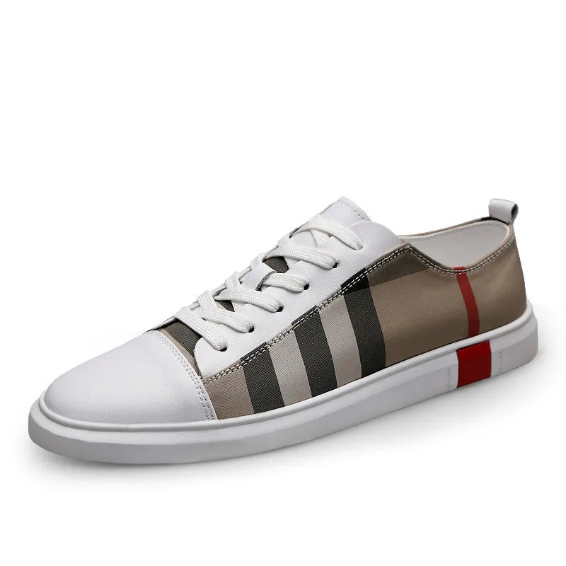Peas Shoes dress shoes with genuine leather upper and rubber sole, shown in black and white, sizes 37-45.