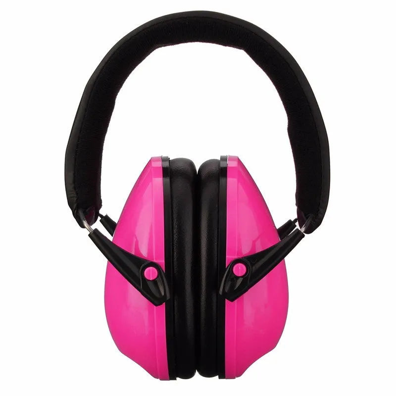 Blue children soundproof earmuffs made of ABS material with thick sponge padding