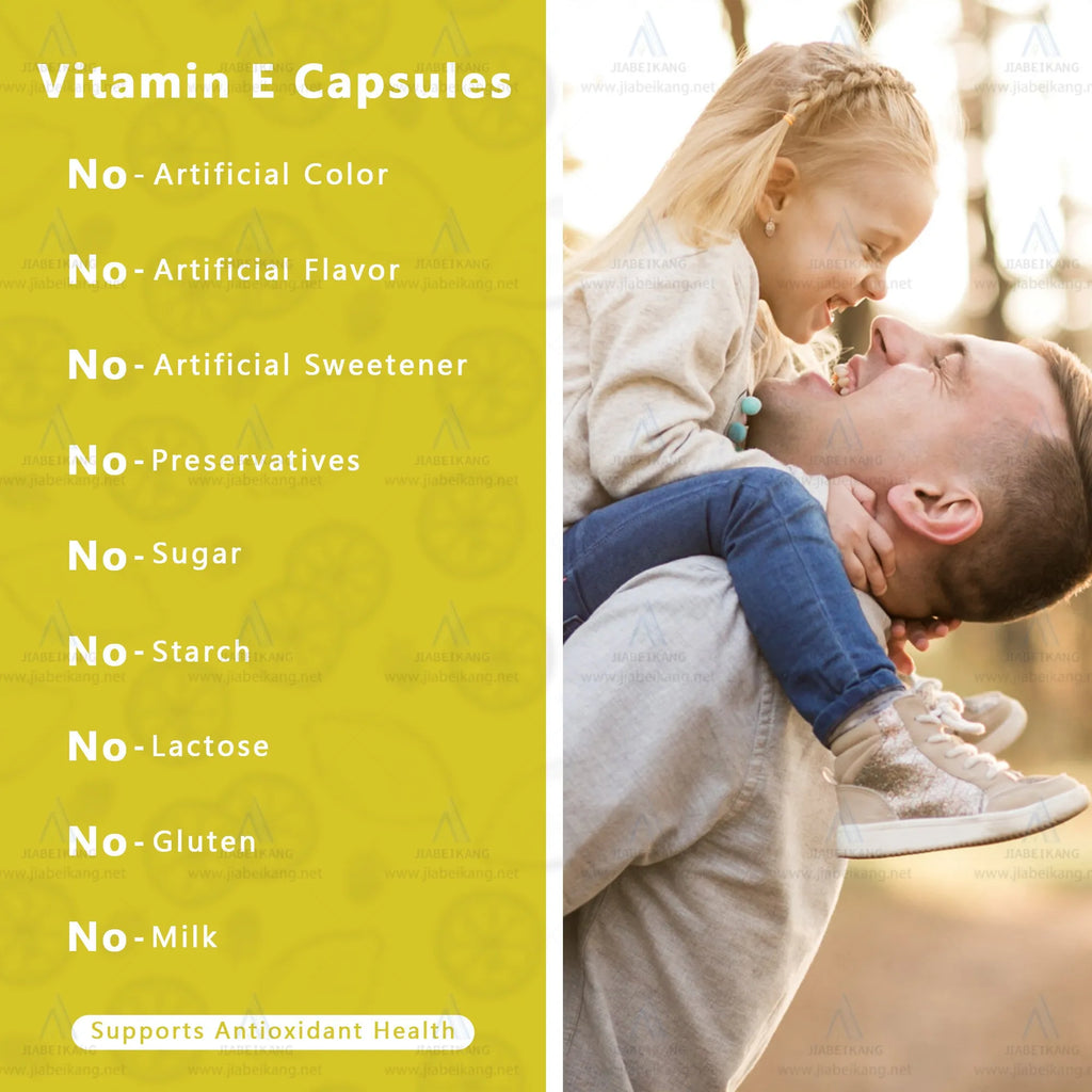 60ml vitamin E drops bottle for adult daily use, OEM whitening supplement with 1–2 drops per day