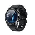 Youth2 black smart bracelet with body temperature monitoring on a wrist, showing 1.3-inch touch screen.