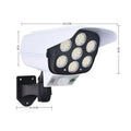 LED solar simulation monitor lamp with abstract design for outdoor waterproof induction lighting.