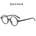 Retro round glasses frame without lenses in four colour options