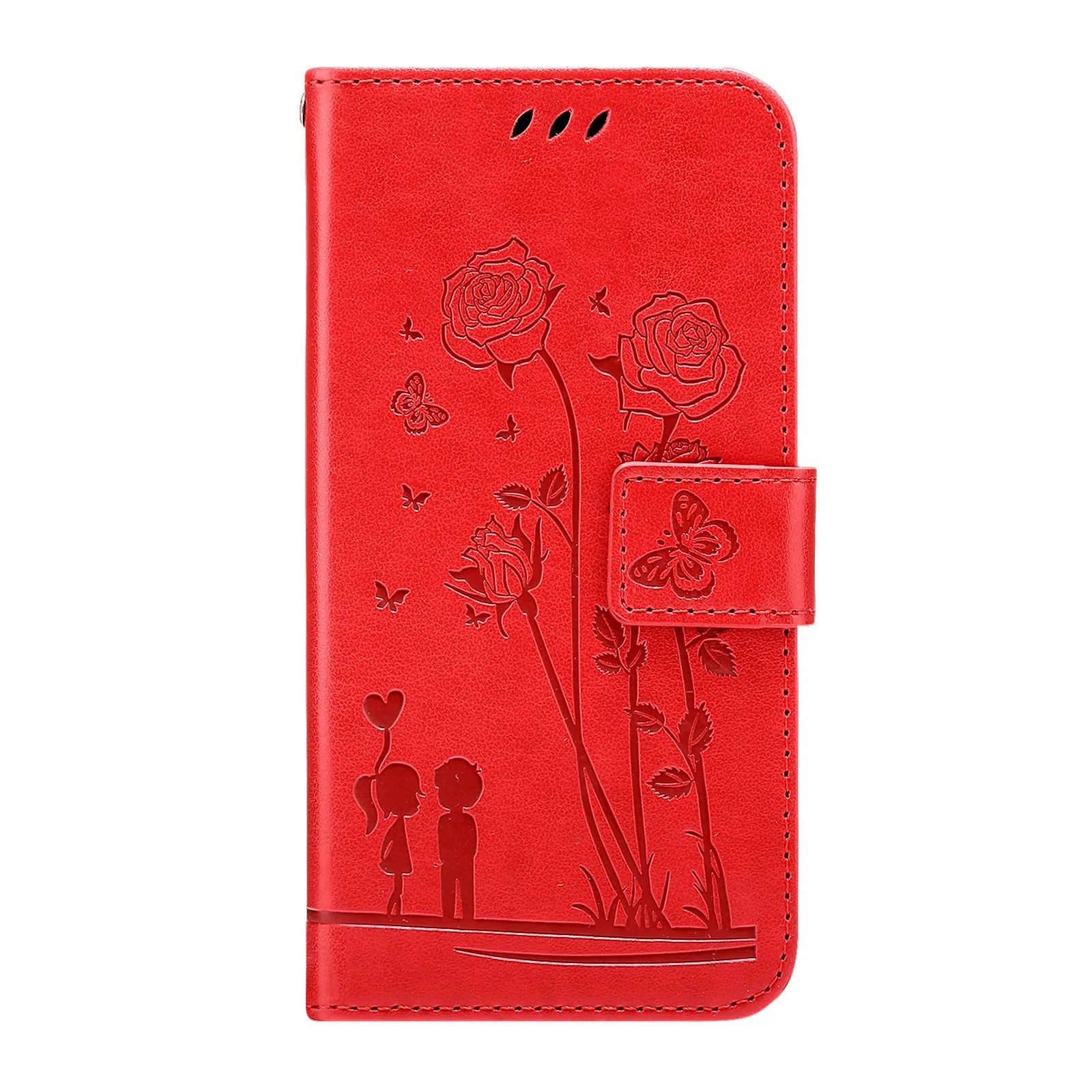 Flip mobile phone protection leather cover for Samsung S22 in gray with PU TPU construction
