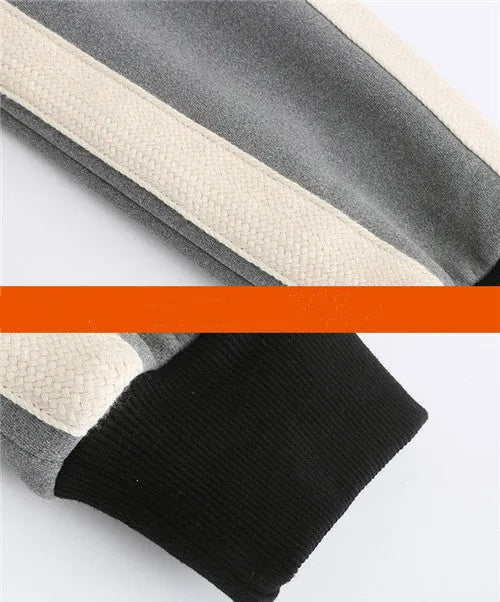 Women's heated jacket USB-powered brushed hoody polyester knit black gray winter outdoor coat
