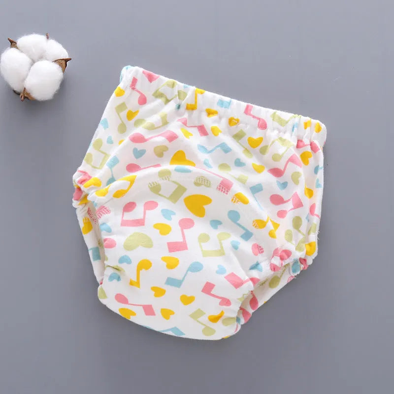 Pure cotton baby training pants, 6-layer gauze, washable diaper cover for potty training