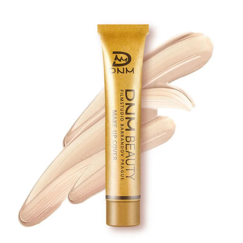 Small gold tube concealer 30g for acne and freckle coverage, waterproof and sweat proof