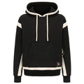 Women's heated jacket USB-powered brushed hoody polyester knit black gray winter outdoor coat